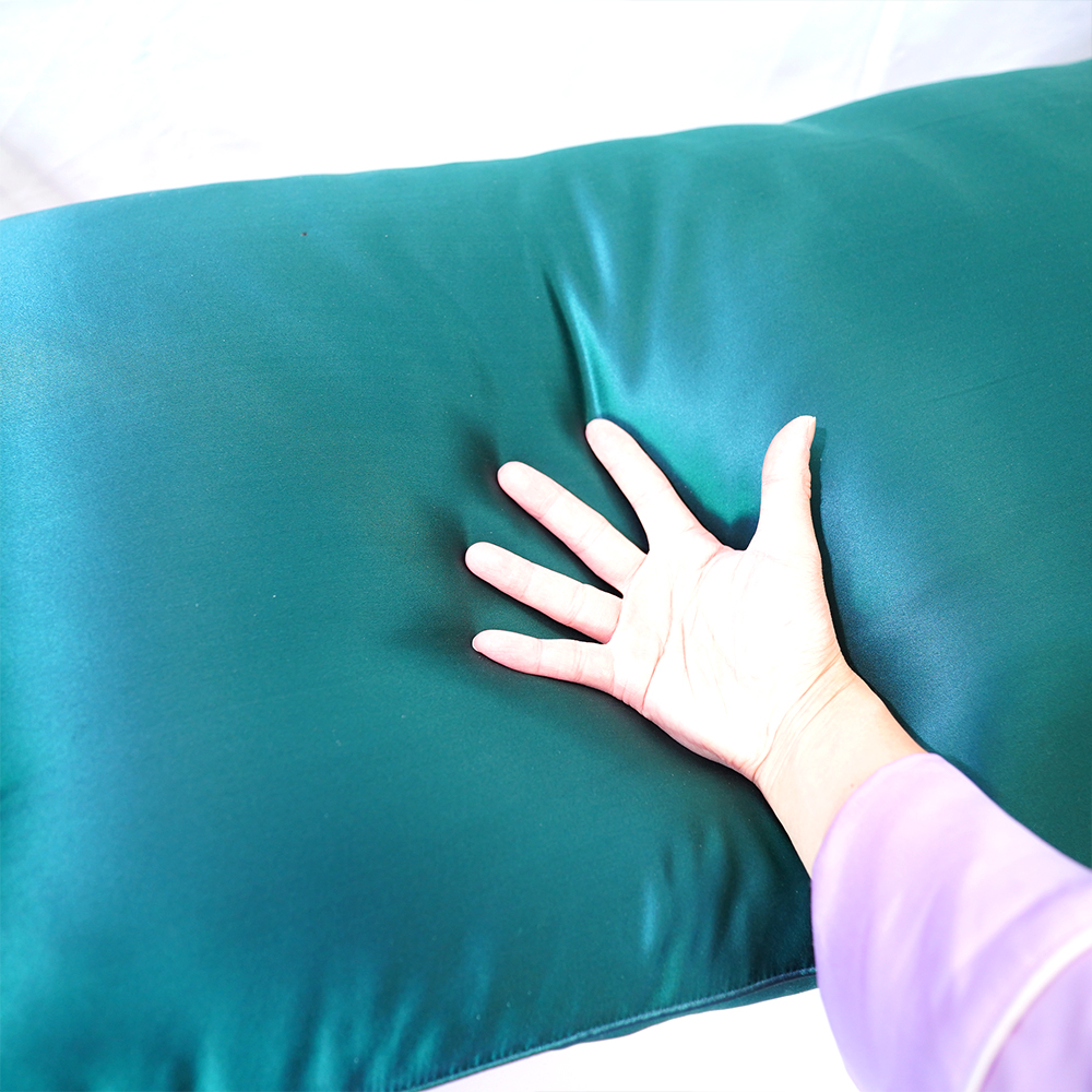 【50x120】【薄め】サテン寝具枕本体真絹22匁(Pillow Body 22mm) - 画像 (10)