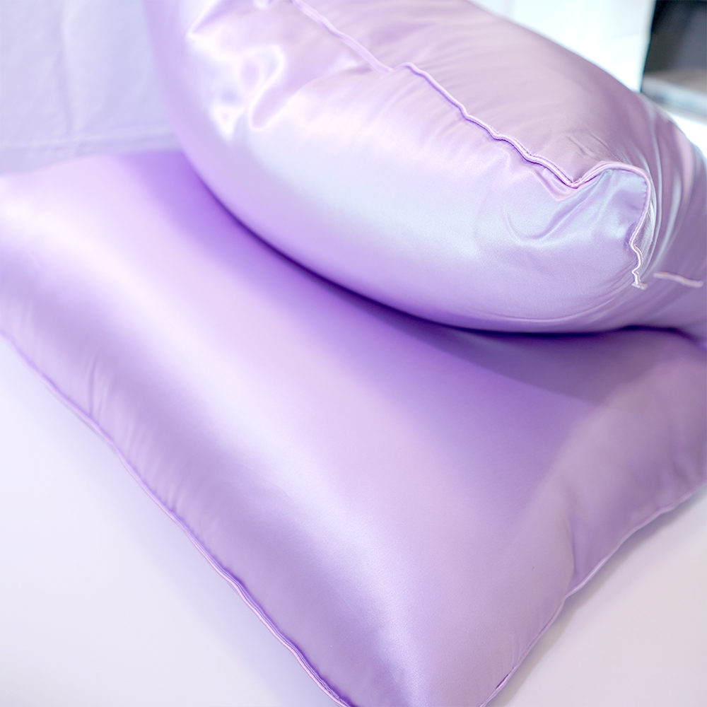 【70x120】【薄め】シルクサテン寝具枕本体真絹22匁(Pillow Body 22mm) - 画像 (4)