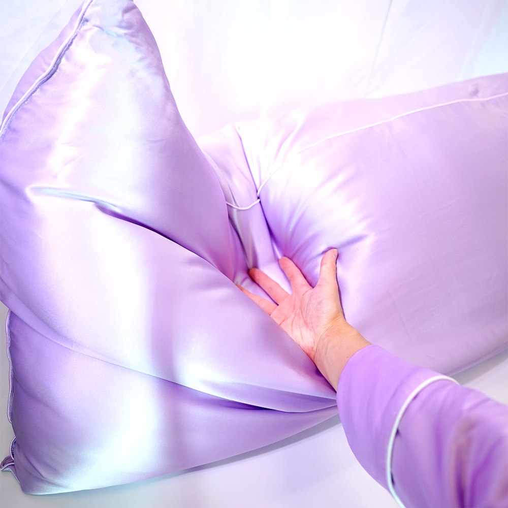 【70x120】【薄め】シルクサテン寝具枕本体真絹22匁(Pillow Body 22mm) - 画像 (14)