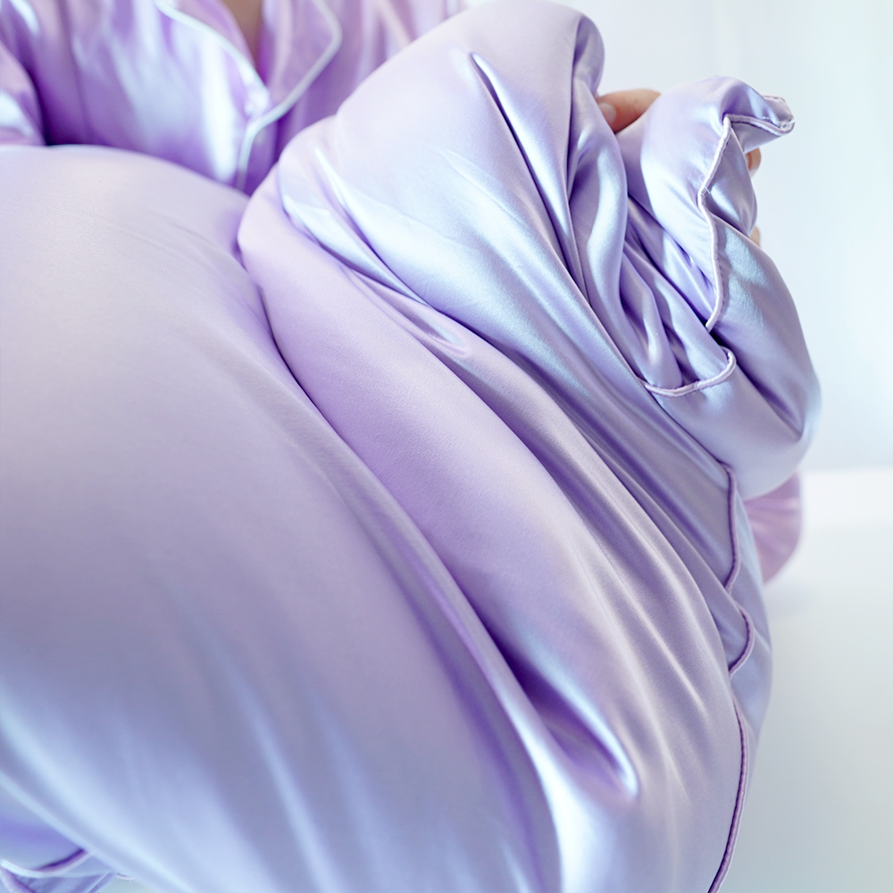 【70x120】【薄め】シルクサテン寝具枕本体真絹22匁(Pillow Body 22mm) - 画像 (16)
