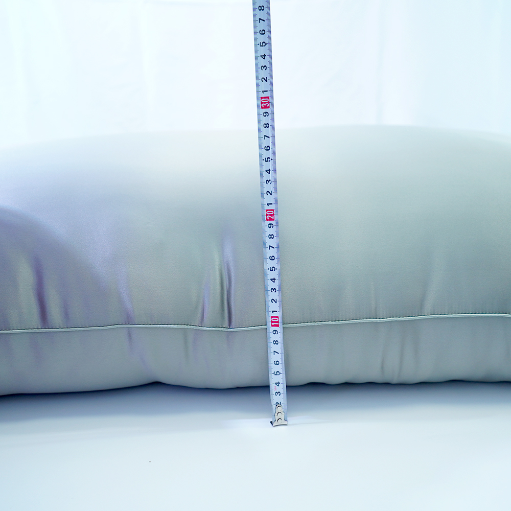 【70x120】【中綿シルク100%】シルクサテン寝具枕本体外側真絹30匁(Pillow Body 30mm) - 画像 (4)
