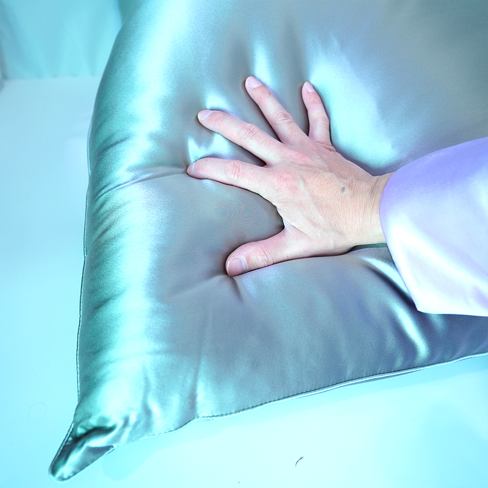 【70x120】【中綿シルク100%】シルクサテン寝具枕本体外側真絹30匁(Pillow Body 30mm) - 画像 (15)