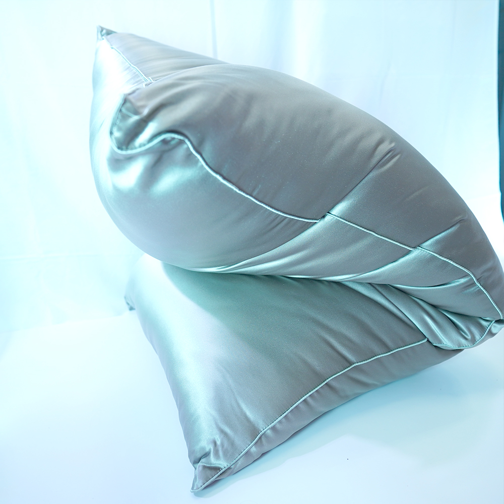 【70x120】【中綿シルク100%】シルクサテン寝具枕本体外側真絹30匁(Pillow Body 30mm) - 画像 (2)