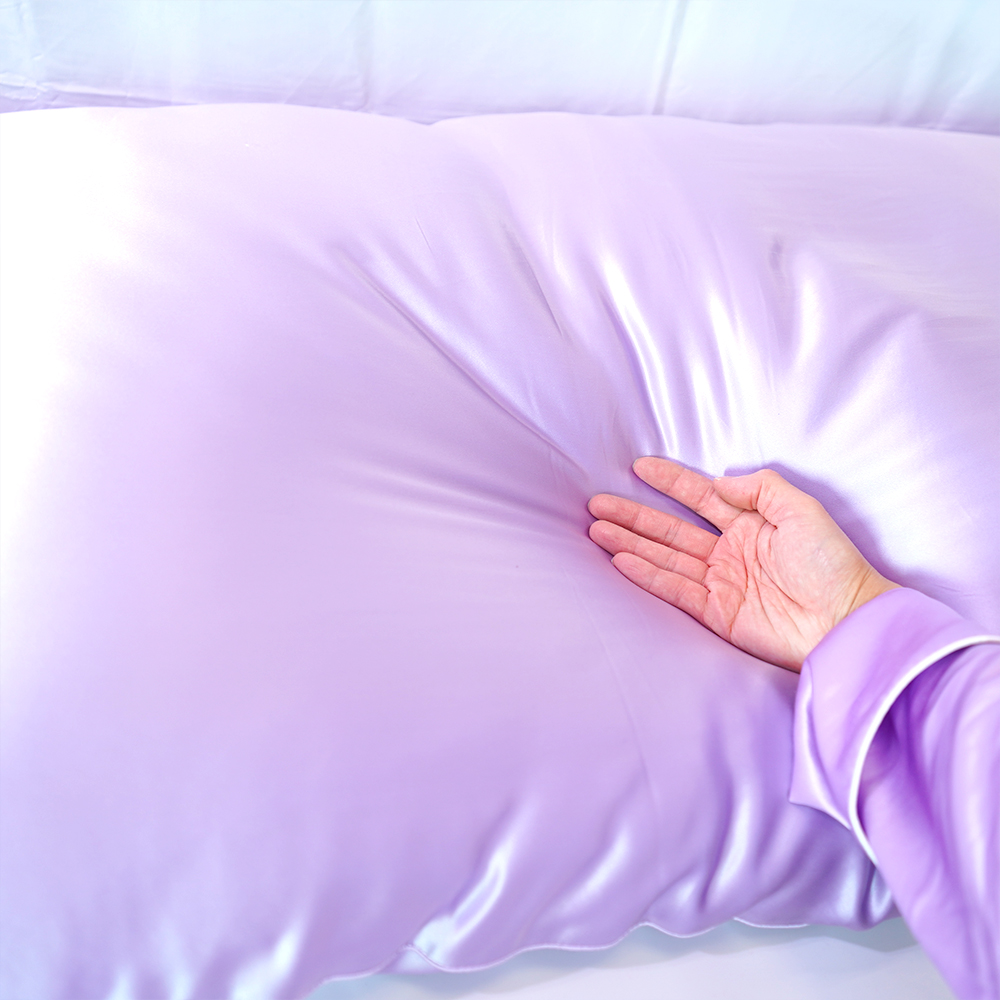 【70x120】【薄め】シルクサテン寝具枕本体真絹22匁(Pillow Body 22mm) - 画像 (11)