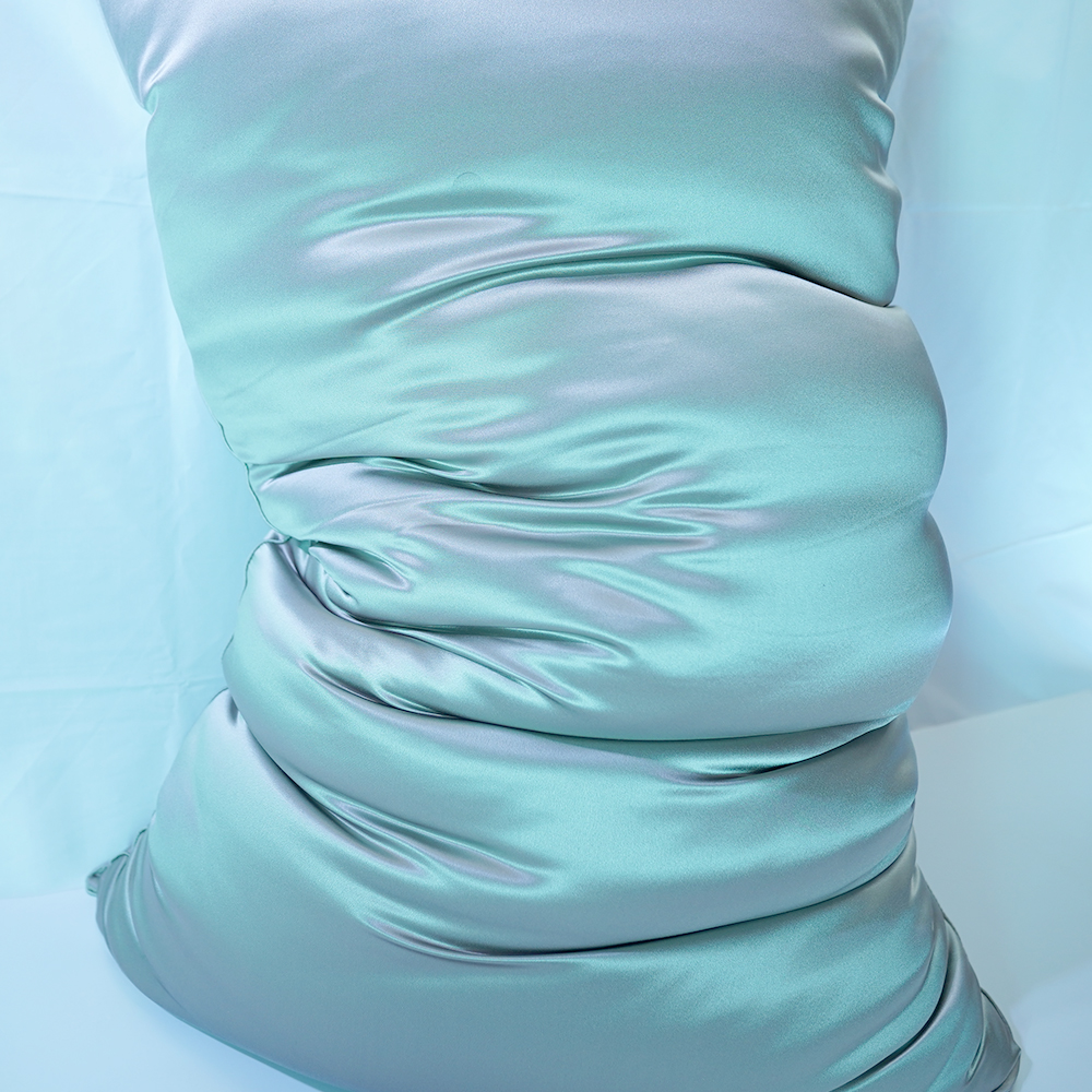 【70x120】【中綿シルク100%】シルクサテン寝具枕本体外側真絹30匁(Pillow Body 30mm) - 画像 (13)