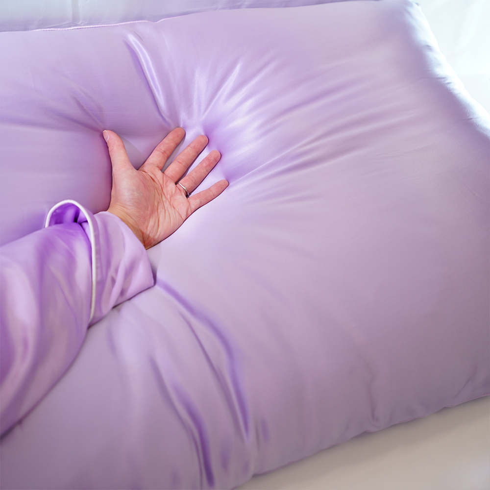 【70x120】【薄め】シルクサテン寝具枕本体真絹22匁(Pillow Body 22mm) - 画像 (13)