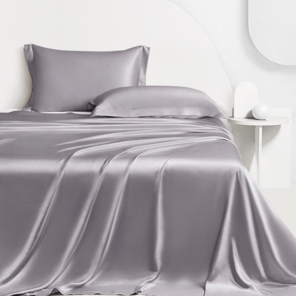 シルクサテン寝具フラットシーツ高級真絹22匁(Flat sheets 22mm)