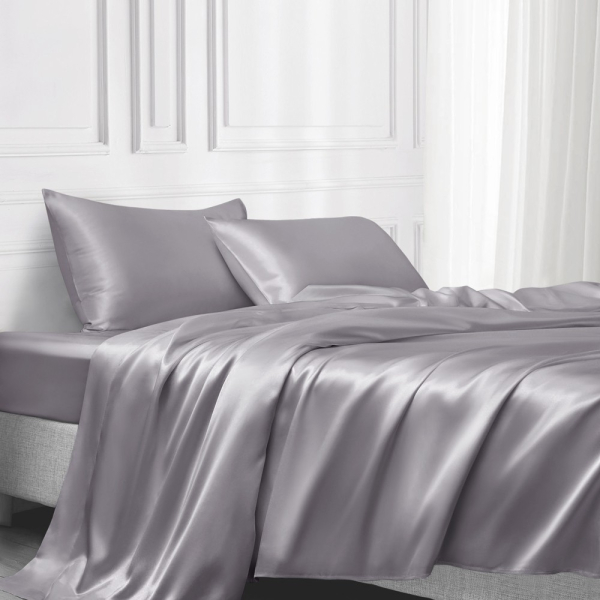 シルクサテン寝具フラットシーツ高級真絹22匁(Flat sheets 22mm) - 画像 (4)